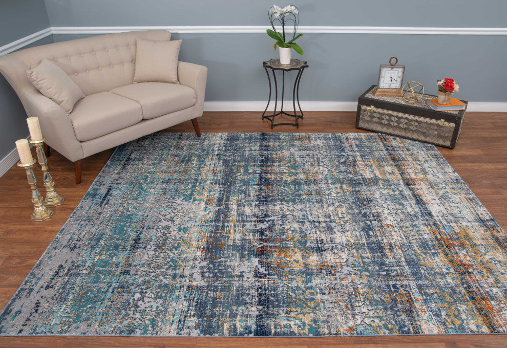 Noori Rug High-low Delphine Blue/Ivory Rug
