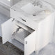 The Polaris Bathroom Vanity, Pure White, 30", Single Sink, Freestanding