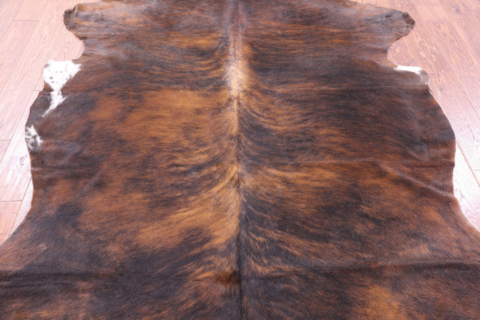 Organic Natural Hair-On Cowhide Area Rug 7' 6" X 6' 4" C1982
