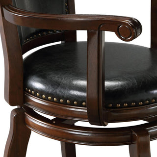 29" Jones Memory Swivel Stool, Cappuccino