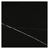 Neromarquina Honed 18x18 Beveled Marble Tile