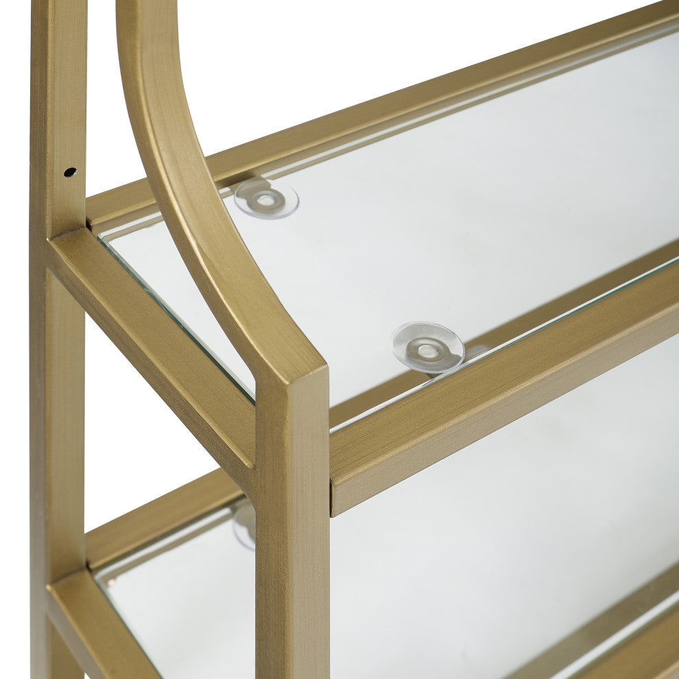 Aimee Wall Shelf, Gold