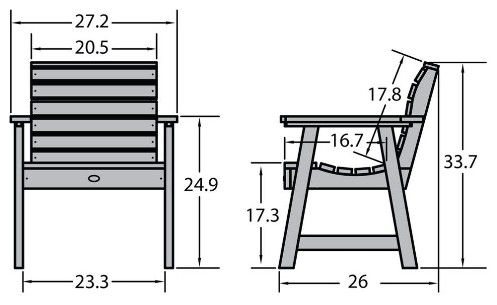 2 Weatherly Garden Chairs, Eucalyptus
