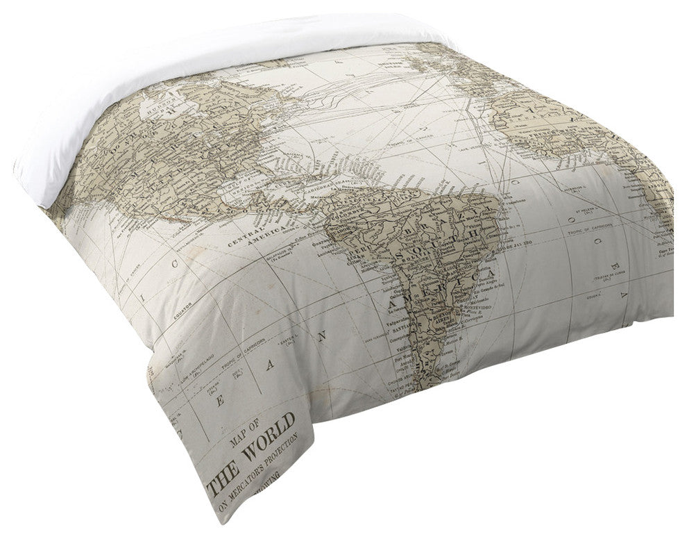 Laural Home Get Out and See the World Comforter, Queen