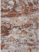 5??x 8??Brown and White Abstract Earth Area Rug