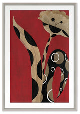 Exotic Bloom Fine Art Print, White Wash Oak, 36"x25"
