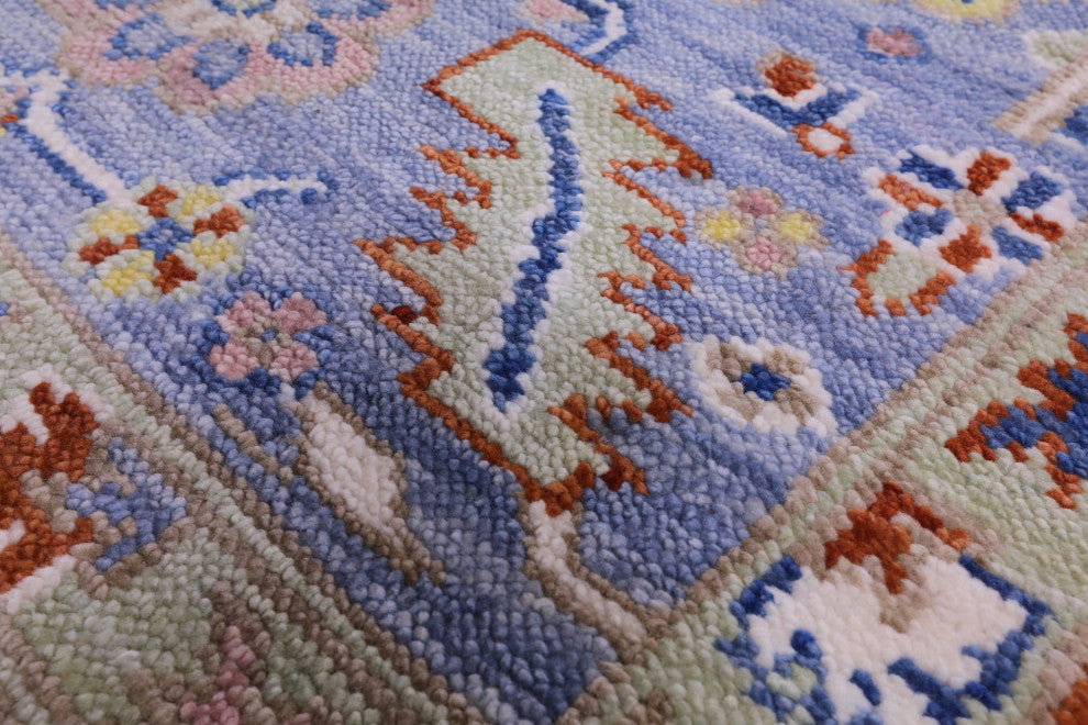 10' 2" X 14' 0" Persian Heriz Serapi Hand Knotted Wool Rug - Q13710
