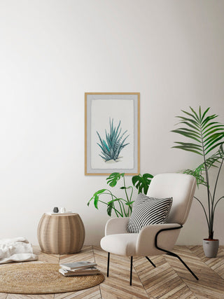 "Tall Succulent" Framed Painting Print, 20"x30"