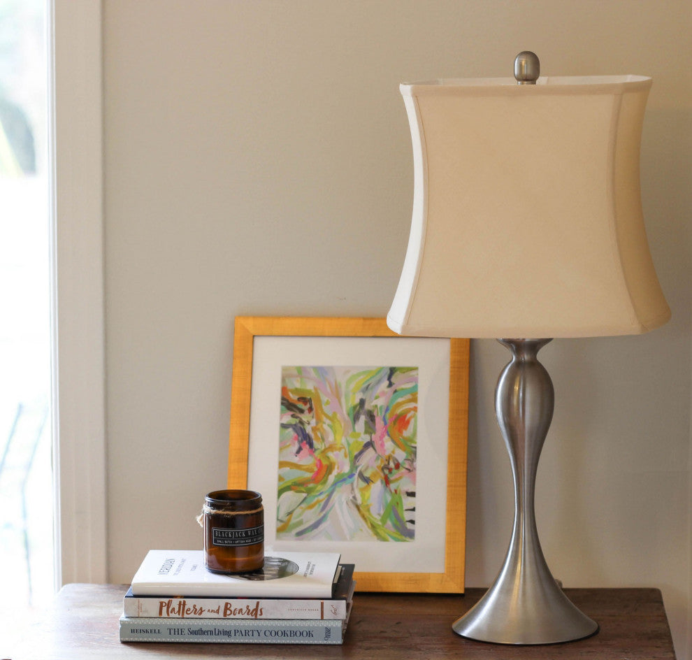 15" Inherent Soft Box Paperback Pongee Silk Lampshade