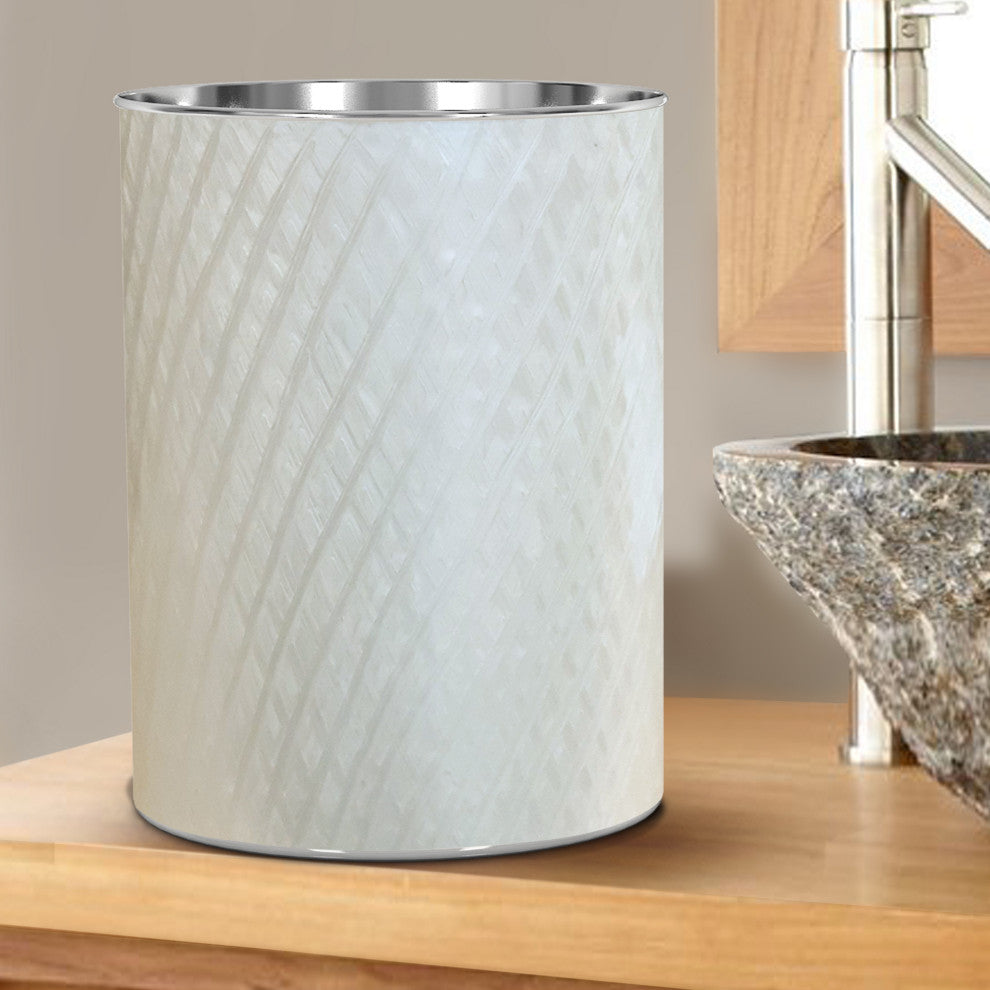 nu steel Almere Enamel Metal Waste Basket