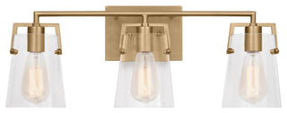 Crofton 3 Light Bath, Satin Brass