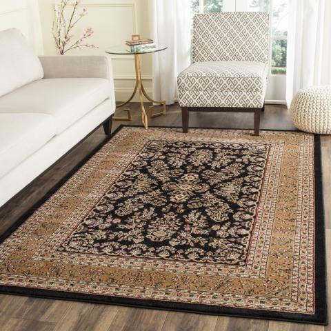 Safavieh Lyndhurst Lnh331D Black, Tan Area Rug, 5'3" X 7'6"