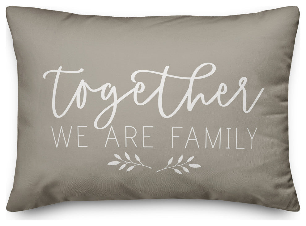 Together We Are Family 14x20 Spun Poly Pillow