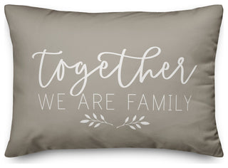 Together We Are Family 14x20 Spun Poly Pillow