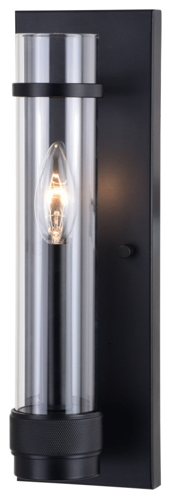 Bari 14"H Wall Light Matte Black