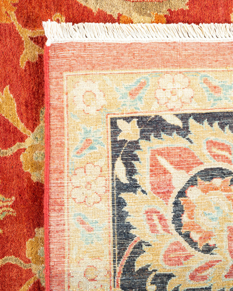 Amari, One-of-a-Kind Hand-Knotted Area Rug Orange, 8'1"x10'1"