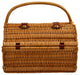 Yorkshire Picnic Basket For Four, Wicker and London Plaid