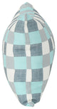 GDF Studio Raylan Indoor Rectangular Throw Pillow, Blue/White Plaid, Single