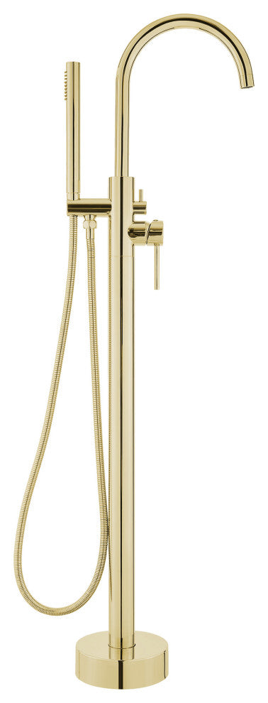 Ivy Freestanding Bathtub Faucet, Brushed Gold
