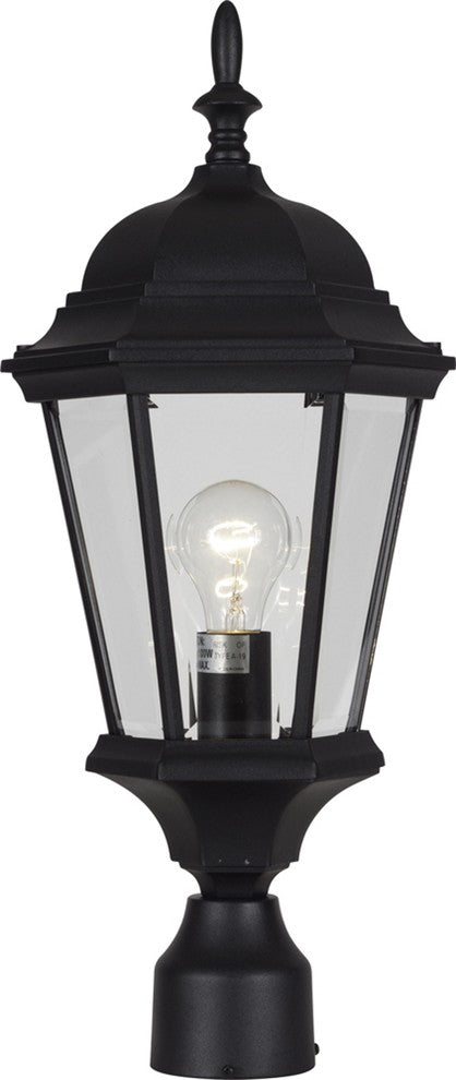 1-Light Black Exterior Post