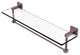Montero 22" Glass Vanity Shelf with Integrated Towel Bar, Antique Copper