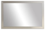Meade Framed Wall Mirror, Silver, 20"x48"