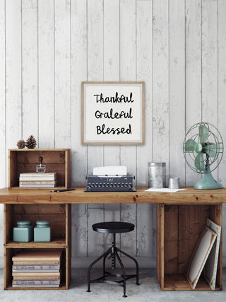 "Grateful and Blessed" Framed Painting Print, 12x12