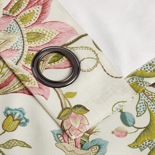 Ellis Curtain Brissac Grommet Panel, Red, 50"x63"