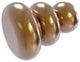 Designer Cabinet Knob, Brushed Bronze