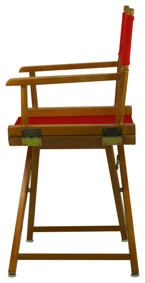 018" Director's Chair Honey Oak Frame-Red Canvas