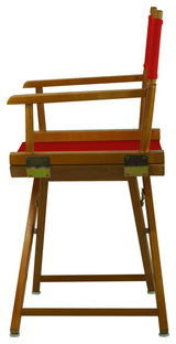018" Director's Chair Honey Oak Frame-Red Canvas