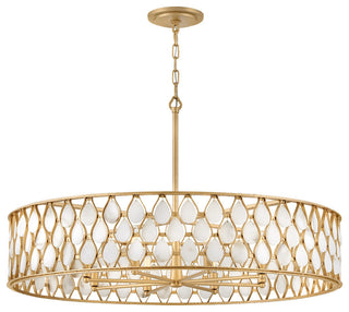 Fredrick Ramond Estie Large Chandelier, Piastra Gold