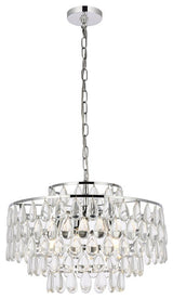 Mila Five Light Pendant in Chrome