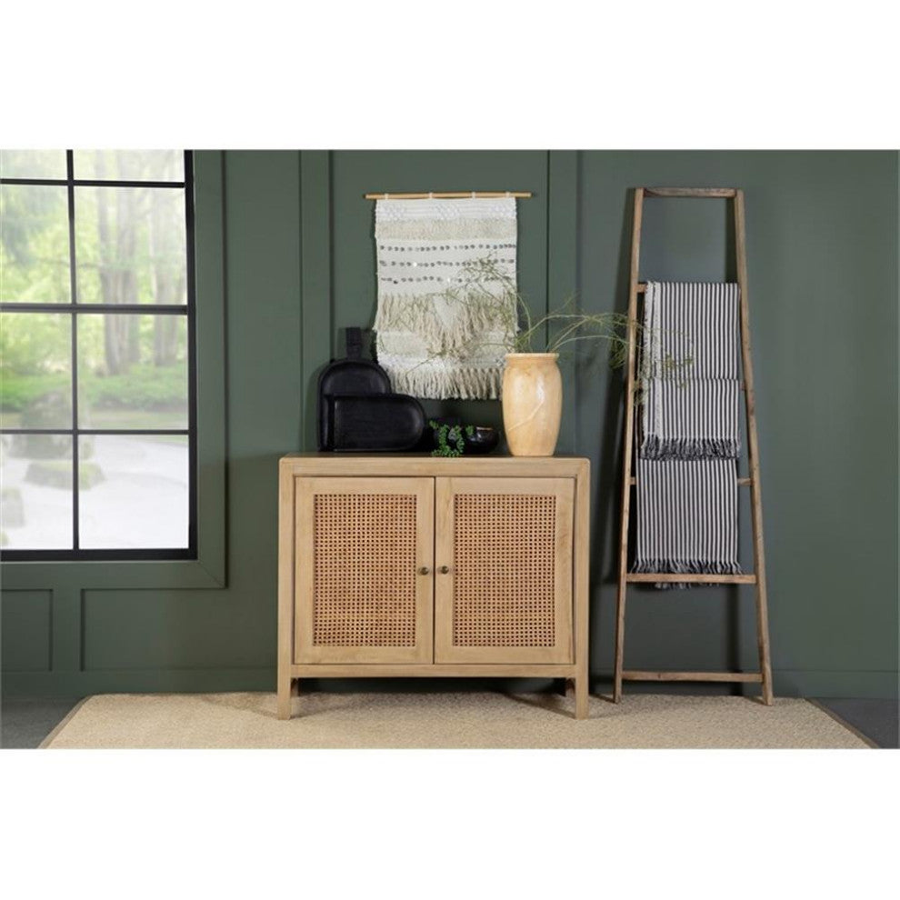 Coaster Amaryllis Rectangular 2-door Wood Accent Cabinet Natural