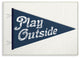 Stupell Ind. Play Outside Pennant Blue Wall Plaque, 13"x19"
