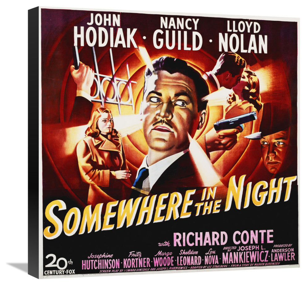 "Somewhere In The Night" Canvas Giclee by Hollywood Photo Archive, 22"x22"