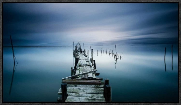 "Timeless" Framed Canvas Giclee by Diaspaulo, 23x13"