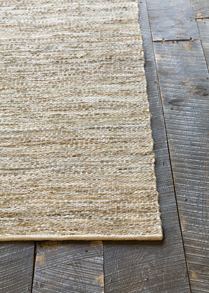 Saket Contemporary Area Rug, Ivory, 7'9"x10'6" Rectangle