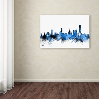 "Melbourne, Australia Skyline" Canvas Art by Michael Tompsett