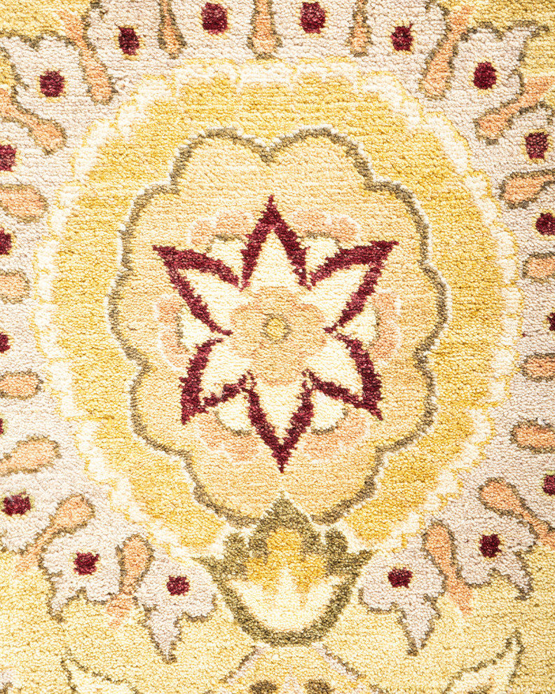 Mogul, One-of-a-Kind Hand-Knotted Area Rug Yellow, 9'2"x12'5"