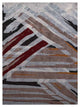 Hand Knotted Silk Area Rug Abstract Multicolor