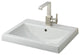 Cheviot Products Camilla Semi-Recessed Sink, Single Hole Faucet Drilling