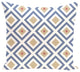 Diamond Mayhem Geometric Print Outdoor Pillow, Cadet, 20"x20"