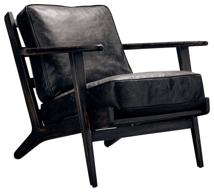 Landon Mid-Century Modern Brooks Lounge Chair