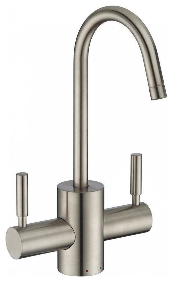 Point Of Use Instant Hot/Cold Water Drinking Faucet With Gooseneck Swivel Spout