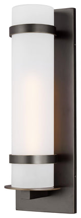 Alban Large 1-Light Outdoor Wall Lantern, Antique Bronze