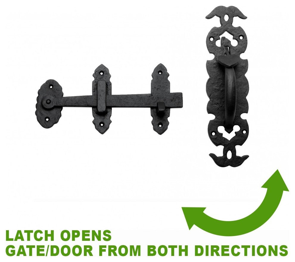Fence Gate Thumb Latch Lock Rustic Antique Design Light Duty Renovators Supply