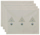 Hearty Holidays, Holiday Print Placement, Ivory And Cream, Set of 4