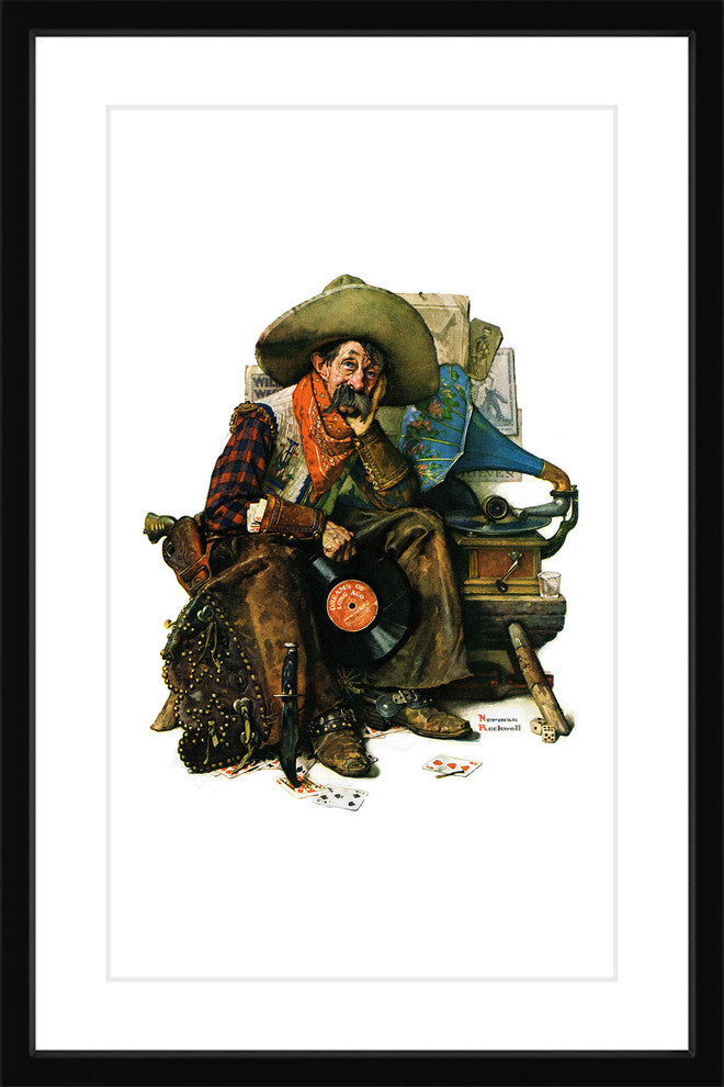 "Dreams of Long Ago" Framed Art Print by Norman Rockwell