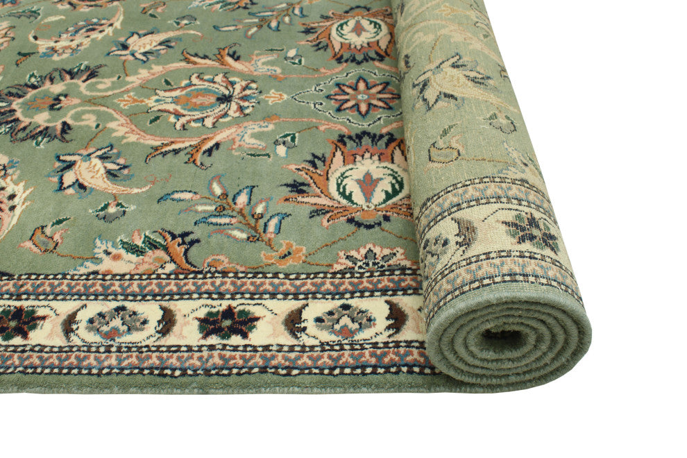 Pak-Persian Emil Light Green/Ivory Runner, 2'8x13'11